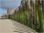 Bei Ebbe zeigt sich das schützendes Holz vor den Mauern von St.Malo auf besonders schöne Weise im Sonnenlicht.
(08.05.2019)