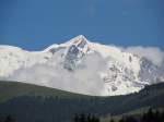 Der Mont Blanc am 04.08.2011    Von weiten sah es nicht so aus , als ob wir ihn sehen wrden .