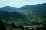 Landschaft in den Corbires im Languedoc Roussillon im Juli 1988