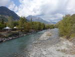 Durance Fluss bei L’Argentière-la-Bessée, Dept. Hautes-Alpes (23.09.2017)