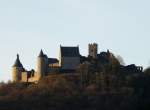 Das Schloss Bourscheid (Luxemburg) von Michelau aus gesehen. 13.01.08