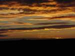 Sonnenuntergang in der Nhe von Bischwind a.R. , aufgenommen am 9.8.2011