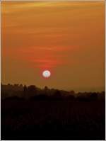 Als krnender Abschluss eines wunderschnen Tages in Belgien prsentierte sich noch dieser Sonnenuntergang am 28.09.08. (Jeanny)