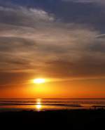 . Norddeich (Ostfriesland) - Das Wattenmeer im Sonnenuntergang des 10.10.2014 (Jeanny)