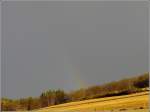 Der erste Regenbogen in diesem Jahr. Das Foto entstand am 09.03.09 in Erpeldange/Wiltz. (Jeanny)