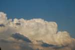 Gleich nach dem starken Regenguss des 18.6.2009 zeigten sich astreine Cumulus-Wolken ber der Schwbischen Alb.