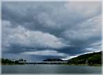 Bedrohlicher Himmel ber dem Rhein in Koblenz am 23.06.2011. (Jeanny)