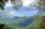 Die Bucht von Plakias an der Südküste von Kreta. Bild vom Dia. Aufnahme: April 1999.