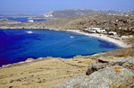 Platos Gialos auf Mykonos. Bild vom Dia. Aufnahme: Juni 1992.
