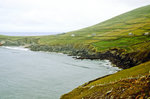 Küstenabschnitt in Kerry an der irischen Westküste. Bild vom Dia. Aufnahme: Juli 1991.