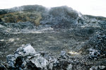Lavafeld am Leirhnjúkur - ein Teil des Krafla Vulkansystems. Bild vom Dia. Aufnahme: August 1995.