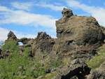 Erstarrte Lava bei Dimmborgir auf Island am 22.07.17