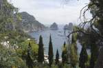 Die Südküste von Capri. Aufnahmedatum: 21. Juli 2011.