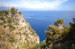 Capri - Aussicht von Via Pizzolungo. Aufnahmedatum: 22. Juli 2011.