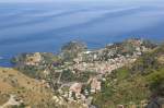 Aussicht von Castelmola bei Taormina (Sizilien).