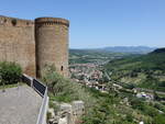 Ausblick von der Fortezza dell Albornoz auf die Hügel um Orvieto (21.05.2022)