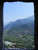 Blick von der Burg in Arco Richtung Moletta. (5.8.2008)
