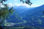 Blick auf die Dolomiten Richtung Bruneck  (11.9.2010)
