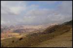Bergland von Edom nahe der Felsenstadt Petra in Jordanien. (25.11.2012)