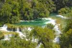 Nationalpark Krka in Kroatien - Nur 15 Kilometer von Sibenik entfernt liegt dieser beeindruckende Naturpark mit seinen spektakulären Wasserfällen. Aufnahme: Juli 2009.