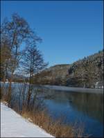 . Der Winter ist zurck - Blick ber die Biwenerbaach in der Nhe von Bavigne. 13.03.2013 (Jeanny)