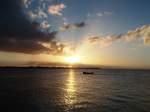 Sonnenuntergang am Merville Beach am 15. 11. 2009. Mauritius.