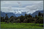 Der Mount Tasman ist mit 3.498 m der zweithöchste Berg Neuseelands.