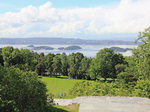 Oslo am 05. Juli 2016, Blick vom Vigeland-Skulpturenpark in Richtung der Stadt Oslo.