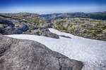 Roland, Norwegen - Bei Schnee ist die Wanderung zum Kjeragbolten, wenn überhaupt, nur in Begleitung eines Naturführers zu empfehlen.