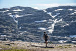 Blick auf Endanut vom Wanderweg Skjeggedal-Trolltunga in Norwegen.