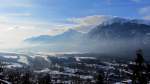 Blick auf das Tiroler Unterinntal bei Brixlegg am 27.1.2012. Hier sieht man den Smog besonders gut!