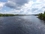 Der Vindelälven Fluss ist ein linker Nebenfluss des Ume älv in Nordschweden.