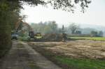 Thurauen / Die Bauarbeiten in der  Schniwiese  haben begonnen (22.10.2012)