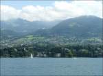 Landschaft am Genfer See fotografiert am 02.08.08.