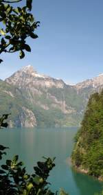 Blick auf den Urnersee(Vierwaldstttersee) whrend unserer Wanderung. 
(Mai 2008)