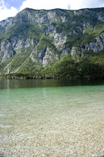 Bohinjsko jezero in Slowenien.