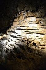 Formationen aus Kalkstein und Regenwasser in den Skocjan-Höhlen in Slowenien. Aufnahme: 28. Juli 2016.