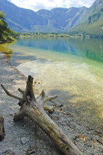 Bohinjsko jezero in Slowenien. Aufnahme: 2. August 2016.