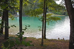 Am westlichen Teil von Bleder See (slowenisch: Blejsko jezero) in Slowenien. Aufnahme: 2. August 2016.