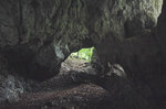 In den Höhlen an der Pokljuka Schlucht in Slowenien. Aufnahme: 3. August 2016.
