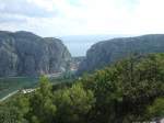 Landschaften Cetina-Schlucht bei Omis
