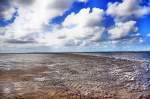Ostfriesische Inseln Ebbe - Wellenmuster am Strand - Insel Spiekeroog

