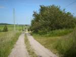 Inseln R�gen und Hiddensee Auf und Ab geht dieser Feldweg von Bergen/R�gen nach Buschwitz.