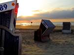 Abendstimmung am Nordstrand von Norderney   ...