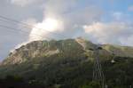 Oberallg�u Die Nebelhornbahn und die Alpen am 13.8.2009.