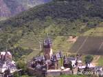 Moseltal Ein sc�ner Blick auf die Burg Cochem an der Mosel.