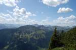 Oberallg�u Panoramablick vom Schartschrofen (I) am 16.8.2009...