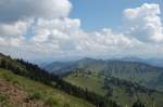 Oberallg�u Bergpanorama vom Hochgrat aus (I) am 18.8.2009...