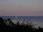 Inseln R�gen und Hiddensee Segelboot vor G�hren