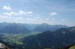 Oberallg�u Bergpanorama am Aggenstein (V) am 19.8.2009...